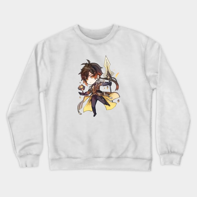 Zhongli Genshin Impact Liyue Crewneck Sweatshirt by Anime Access